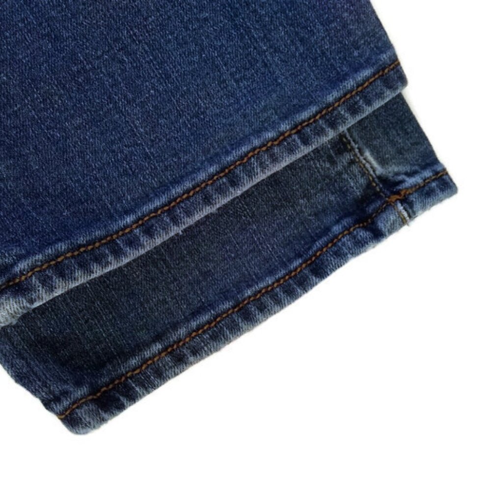 Calvin Klein Women's Straight Leg Distressed Denim Blue Jeans Size 28 - Picture 7 of 12